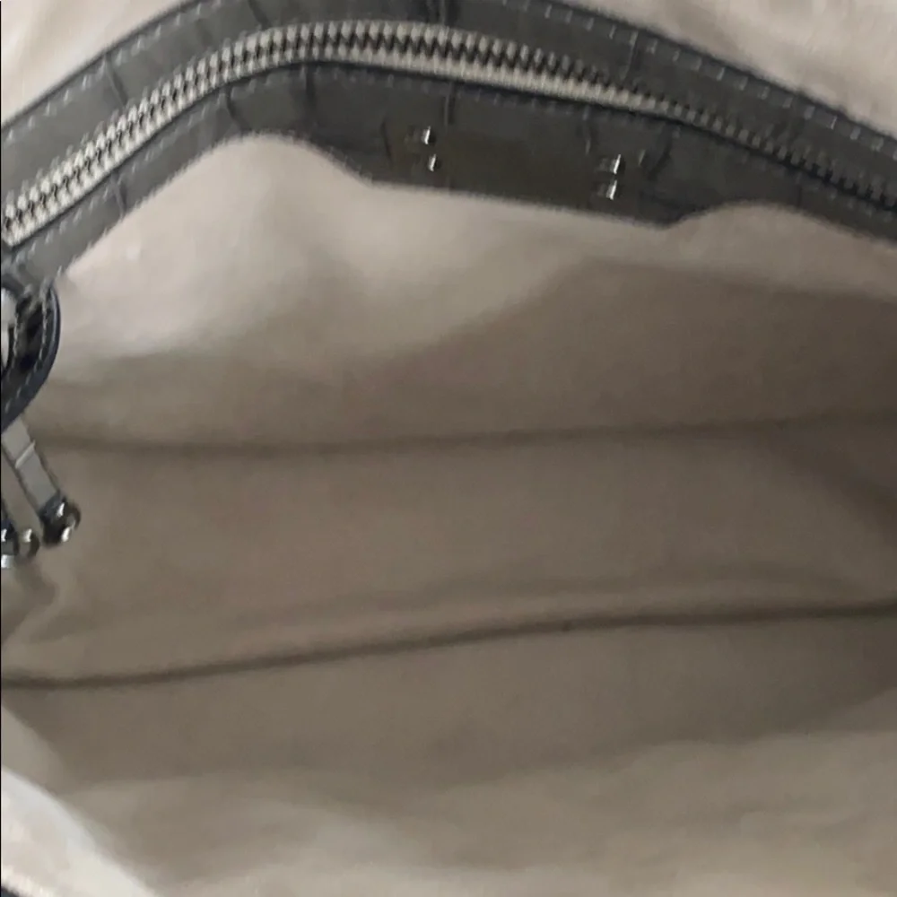 Zanellato Postina Gray Crocodile Embossed Bag - Picture 6 of 13